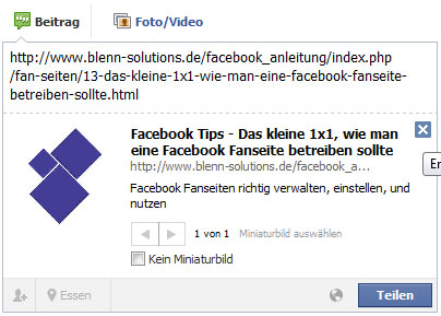 Das Kleine 1x1 Wie Man Eine Facebook Fanseite Betreiben Sollte Facebook Tips