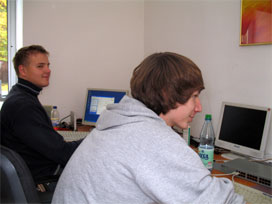 Tim Schoch und Kevin Polaczek
