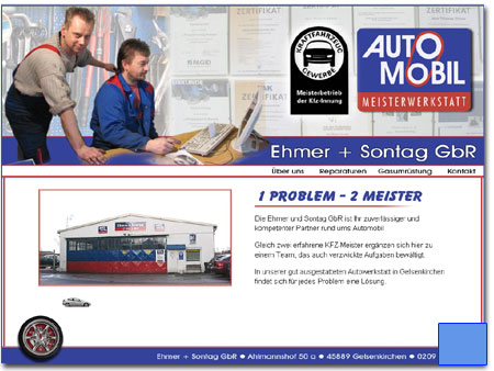 Design für Autowerkstatt Ehmer-Sontag